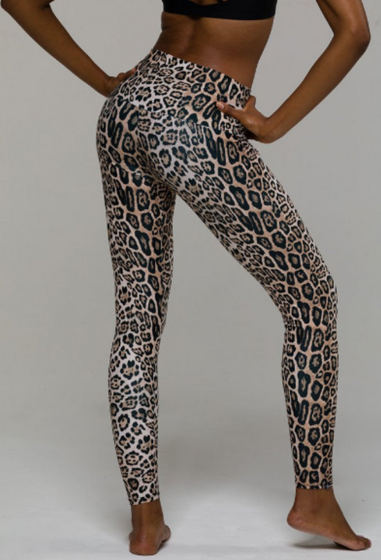 Image Title Onzie High Rise Legging - Leopard